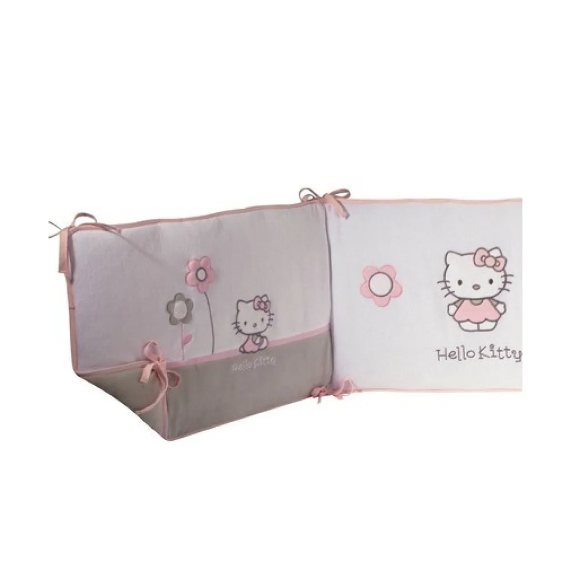 Tour de lit 3 panneaux HELLO KITTY Célestine - en velours - Multicolore | 3 Suisses