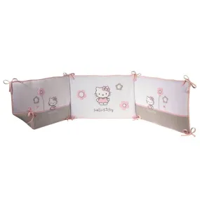 Tour de lit 3 panneaux HELLO KITTY Célestine - en velours - Multicolore | 3 Suisses