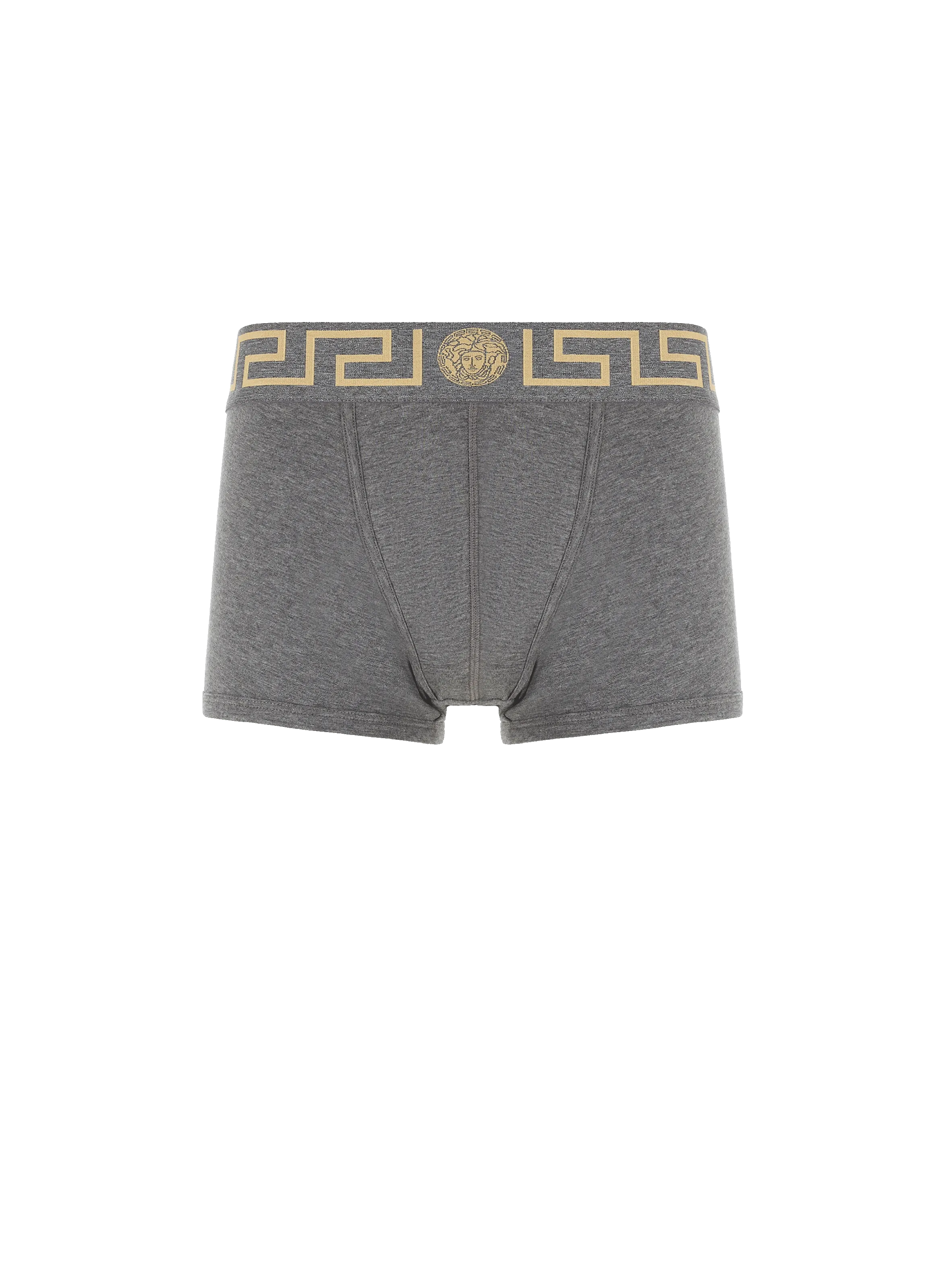 VERSACE  Boxer Greca en coton - Gris