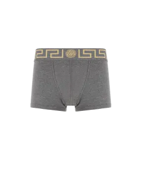 VERSACE  Boxer Greca en coton - Gris