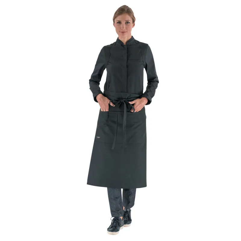 Veste de Cuisine Noir pour Femme - PEPPER LAFONT