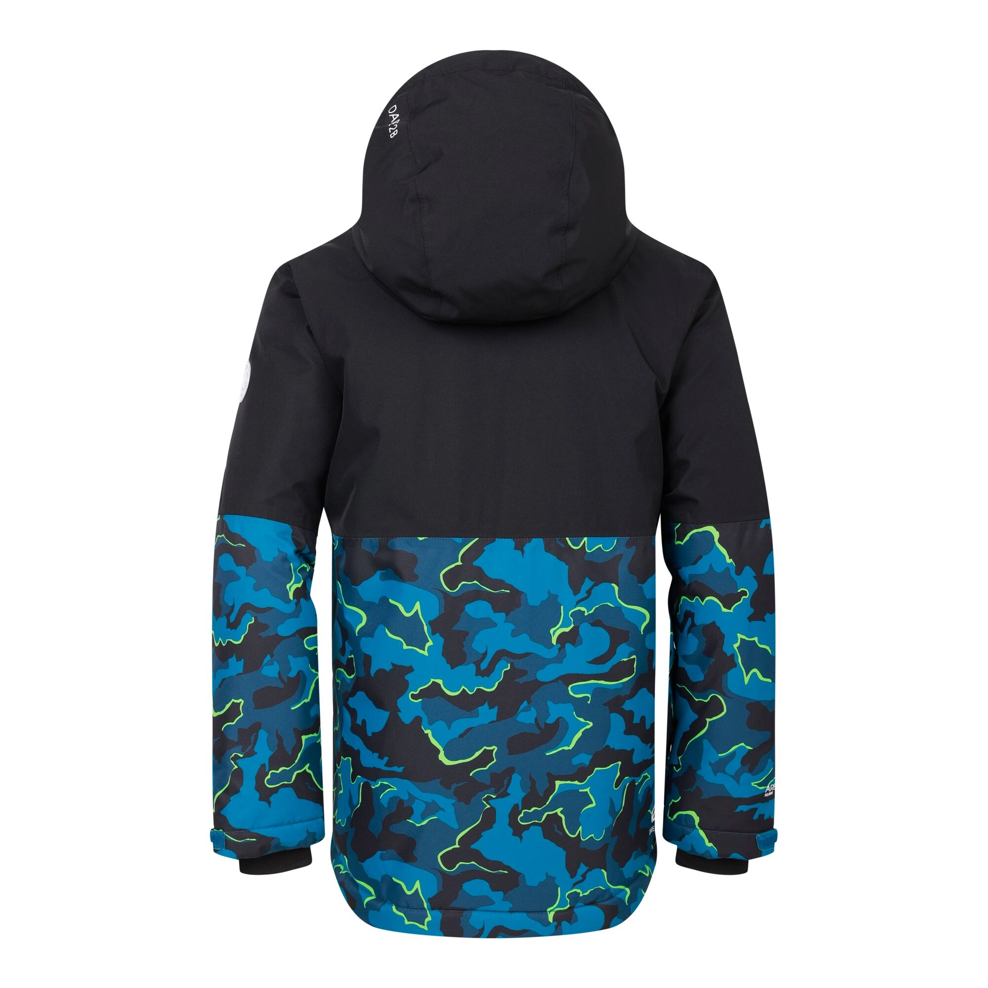 Veste de ski à enfiler Enfant Freehand | Camouflage Noir Et Bleu