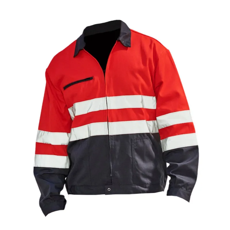 Veste haute visibilité rouge pour chantier PBV 09HVR