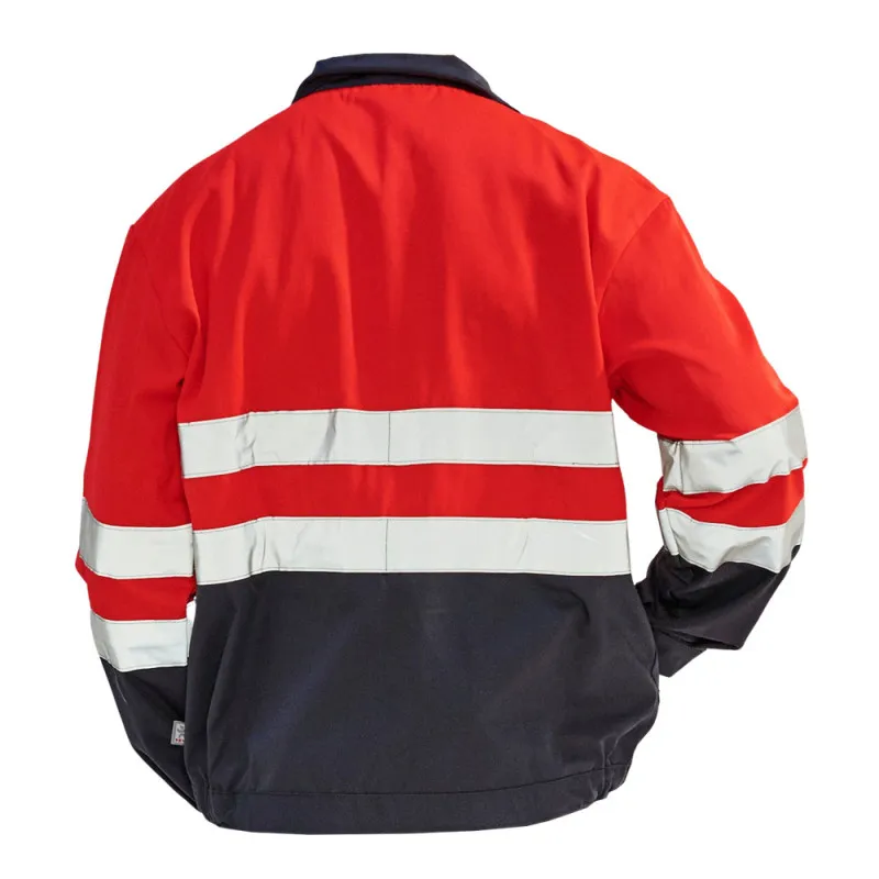 Veste haute visibilité rouge pour chantier PBV 09HVR