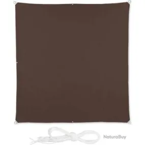 Voile d'ombrage carré 2 x 2 m brun 13_0002928