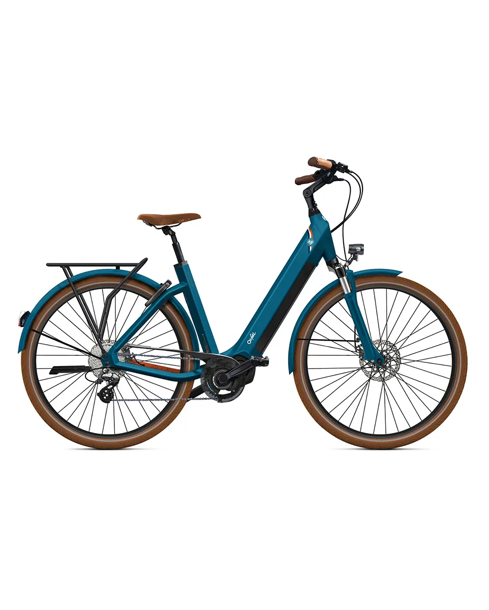 Vélo électrique urbain Unisexe ISWAN ROLAND-GARROS iP540 T50/M Bleu Cobalt